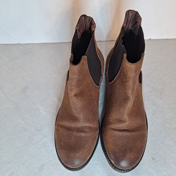 Coolway Distressed Chelsea Boots Women's Sz 6 Brown Faux Leather - Picture 8 of 11